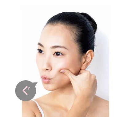 3．「あぐ」の形で口をあけ閉め