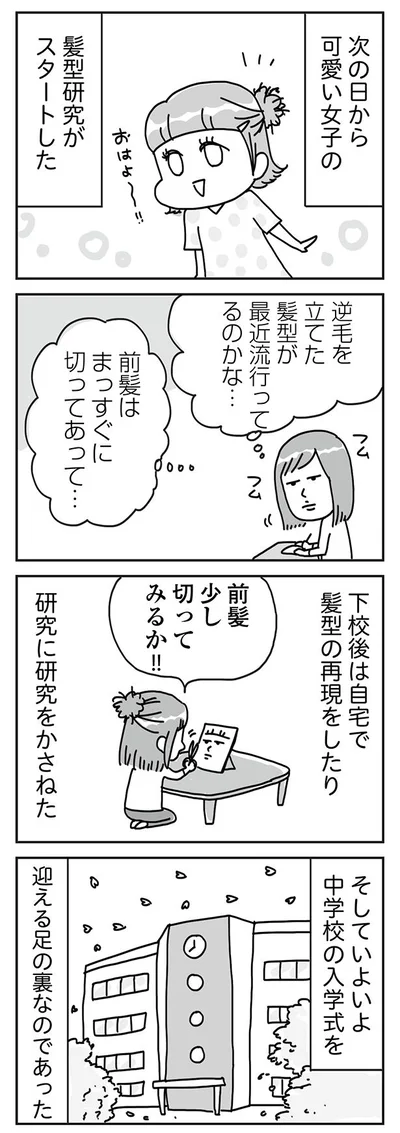 髪型研究がスタートした