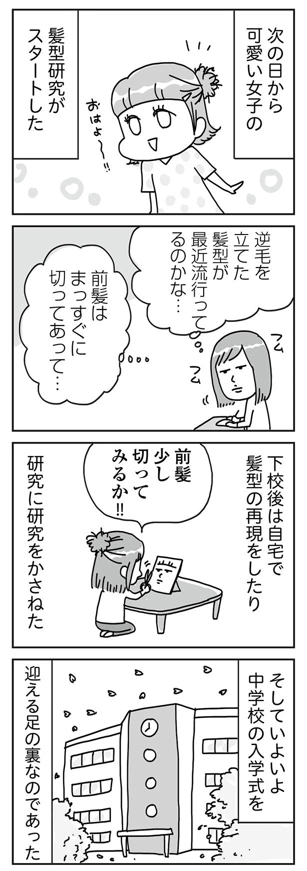 髪型研究がスタートした