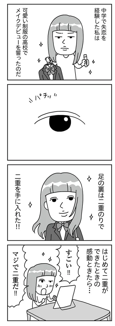 『顔面が「足の裏」みたいなので整形級メイクを仕事にしました』より