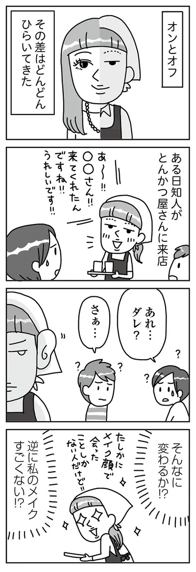 『顔面が「足の裏」みたいなので整形級メイクを仕事にしました』より
