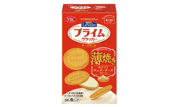ルヴァンプライムチーズサンド薄焼き ホワイトチェダーチーズクリーム