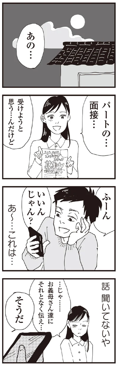パートの…面接…受けようと思う…んだけど