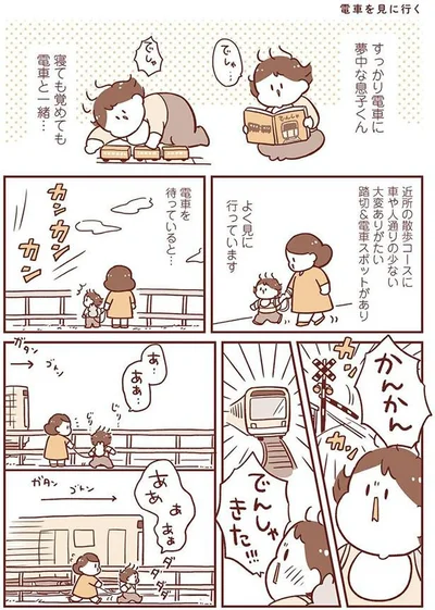 電車を見に行く