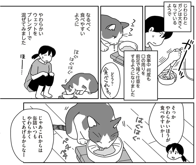 やわらかいほうが食べやすいかー