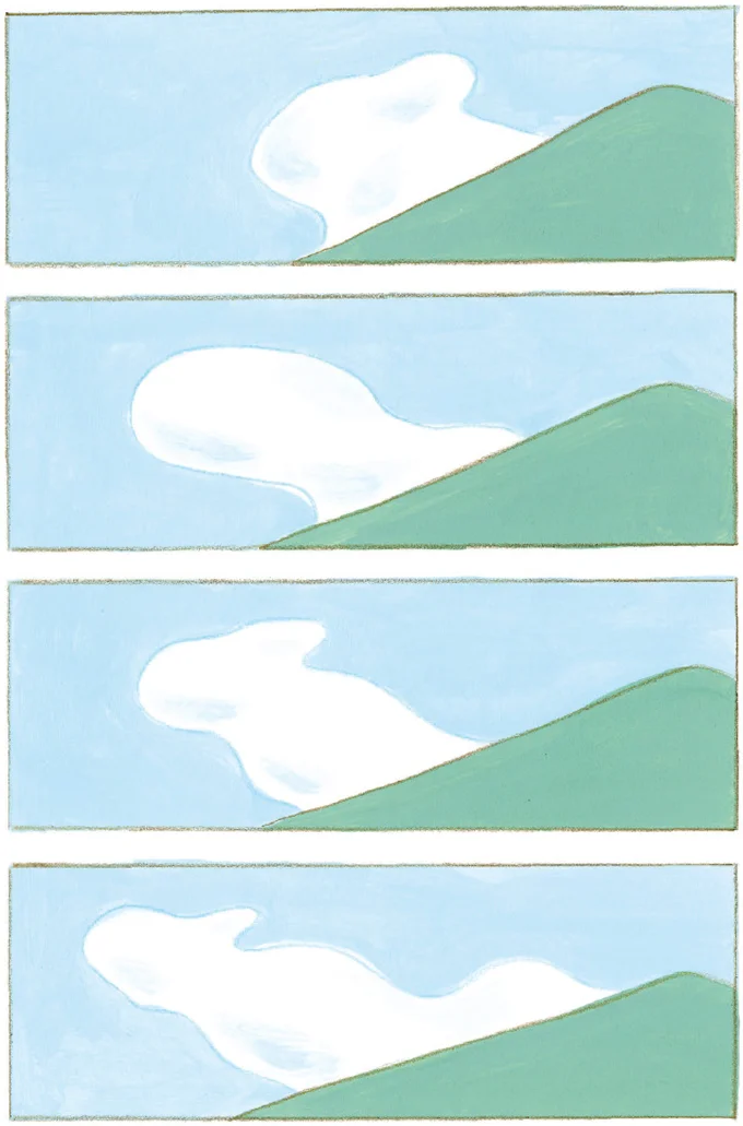 山と雲