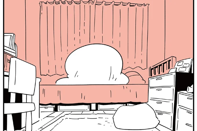 布団の中に閉じこもる小春