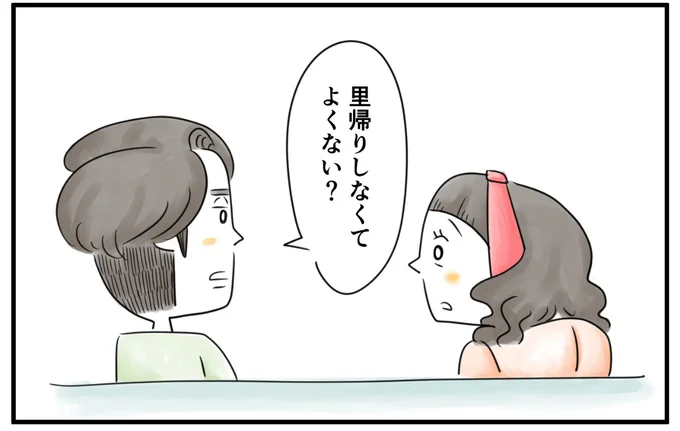  里帰りしなくてよくない？