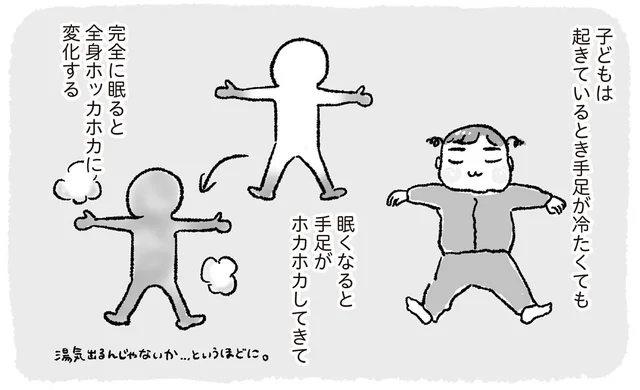 寒い日もホカホカ。湯たんぽならぬ「子たんぽ」でほっこり幸せな就寝タイム／アラフォーまきこのごゆるり家事（18）