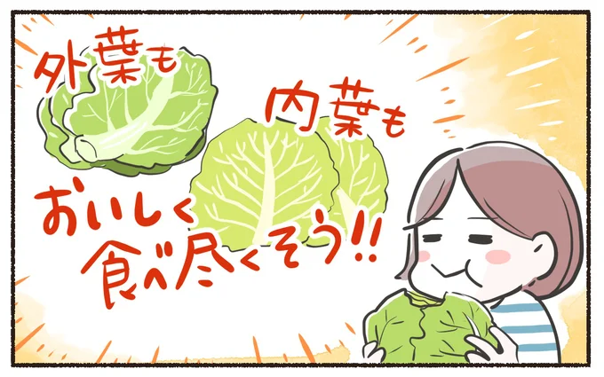 外葉も内葉もおいしく食べ尽くそう！