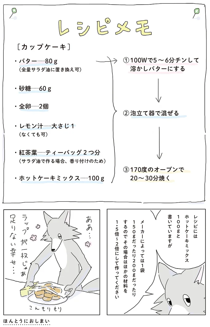 ラップが1枚じゃあ足りない幸せ…