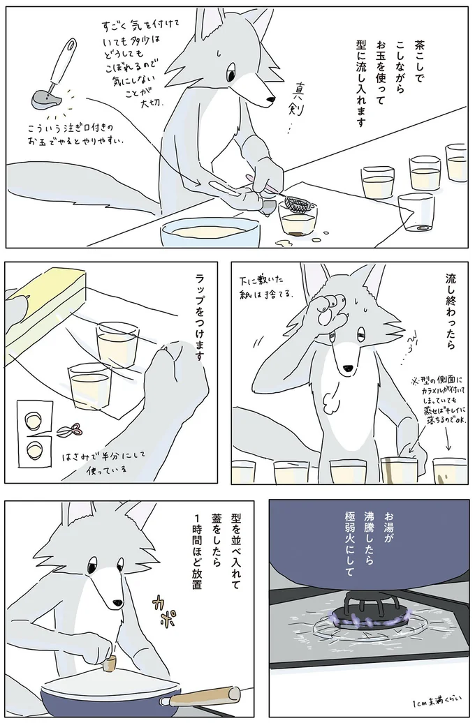 型を並べ入れて蓋をしたら1時間ほど放置
