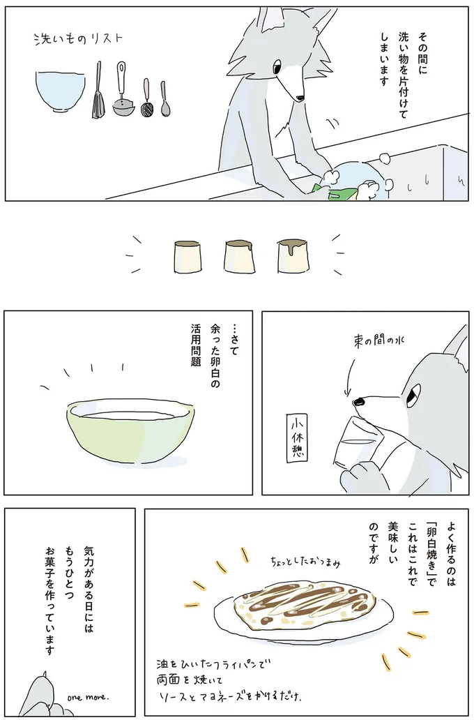 …さて　余った卵白の活用問題