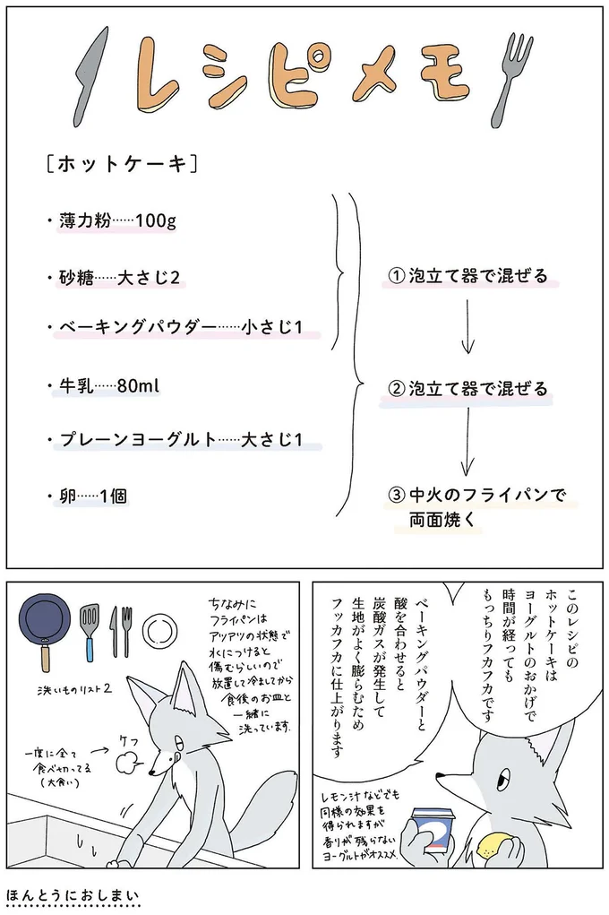 ヨーグルトのおかげで時間が経ってももっちりフカフカです
