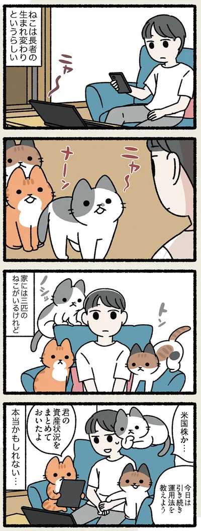 ねこは長者の生まれ変わり