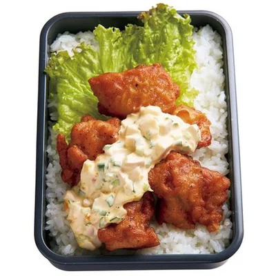 「冷凍から揚げで味たまチキン南蛮丼弁当」／まだある！アイデアお弁当画像（26/27）