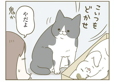 こいつをどかせ