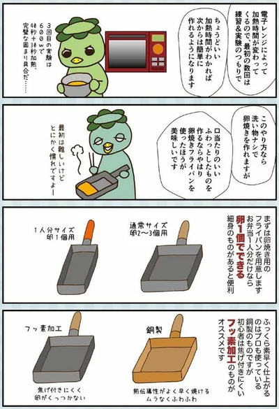 卵焼き用のフライパンを用意します