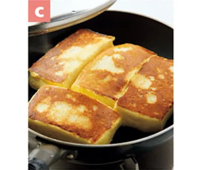 パン自体は動かさないのが、きれいに焼くコツ