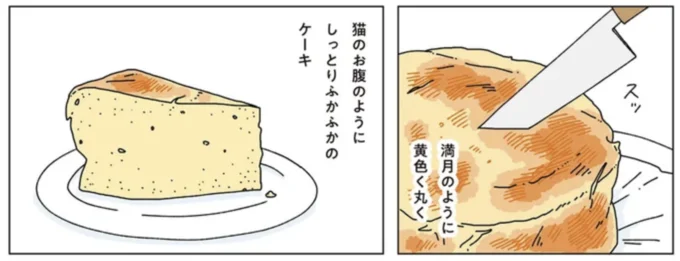 しっとりふかふかのケーキ