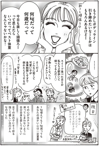 今日も楽しく頑張ろーって思えたら　いつだってベスト体重なんじゃないかな！