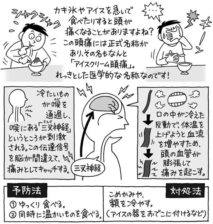 医学的な名称「アイスクリーム頭痛」