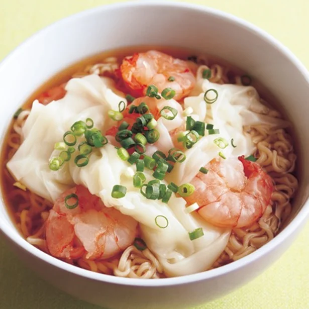 「えびワンタン麺風ラーメン」 レタスクラブニュースより