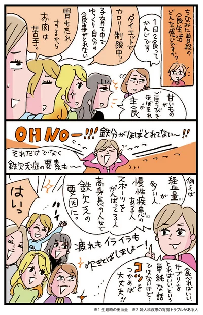 鉄分がほぼとれてない～！