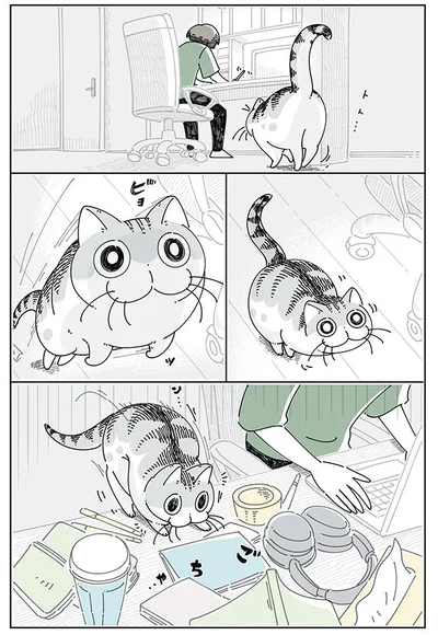 散らかった机の上