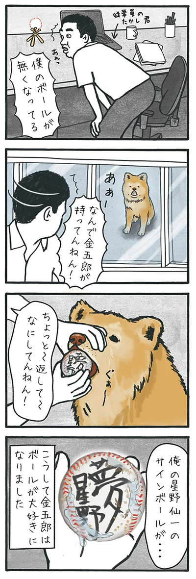 サインボールが…