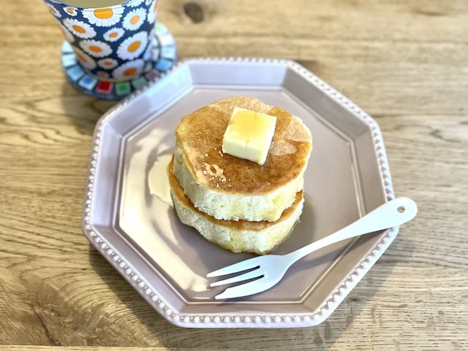 レトロ喫茶風「厚焼きホットケーキ」