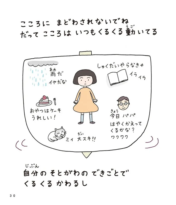 こころにまどわされないでね
