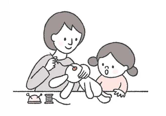 ぬいぐるみやおもちゃで擬似体験を