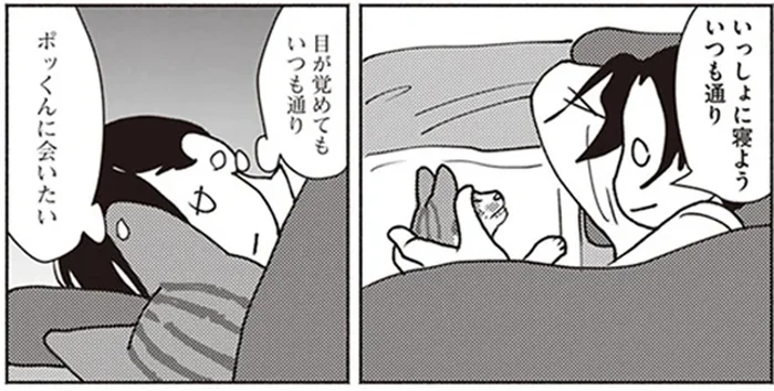 目が覚めてもいつも通りキミに会いたい。最期を迎えようとしている愛猫との眠りのとき／ポッケの旅支度(3)