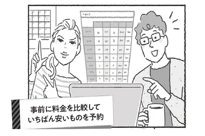 堅実タイプさんは事前に料金を比較して安いものを予約