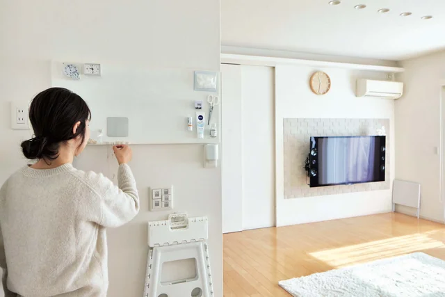 「あれどこ？」のやり取りが減った！ 壁＆扉を活用した目からウロコの収納術 