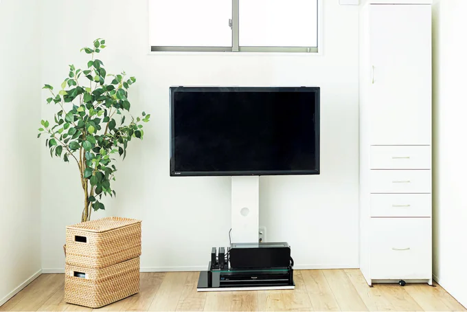 テレビ台がなくてもこんなにすっきり!