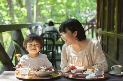 食事は目的のある場所へ