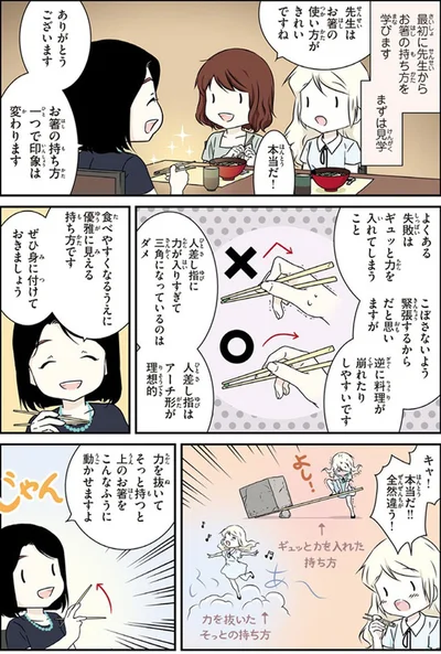 お箸の持ち方
