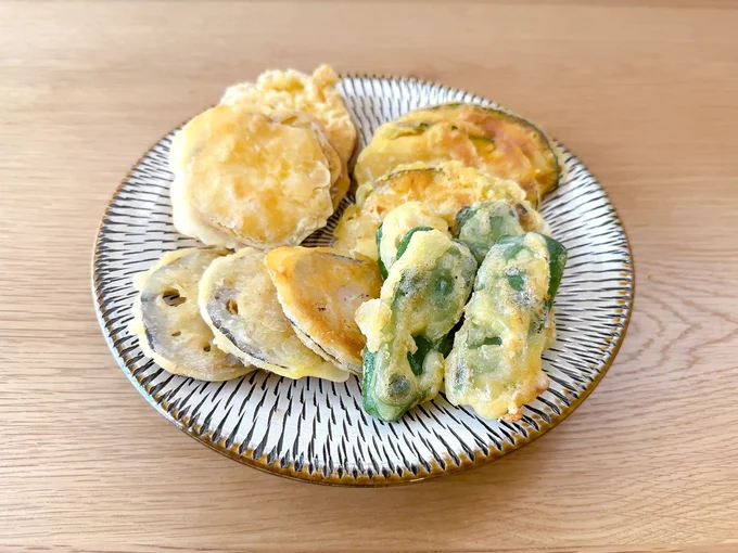 調理時間15分! 焼いて作った天ぷらの盛り合わせ