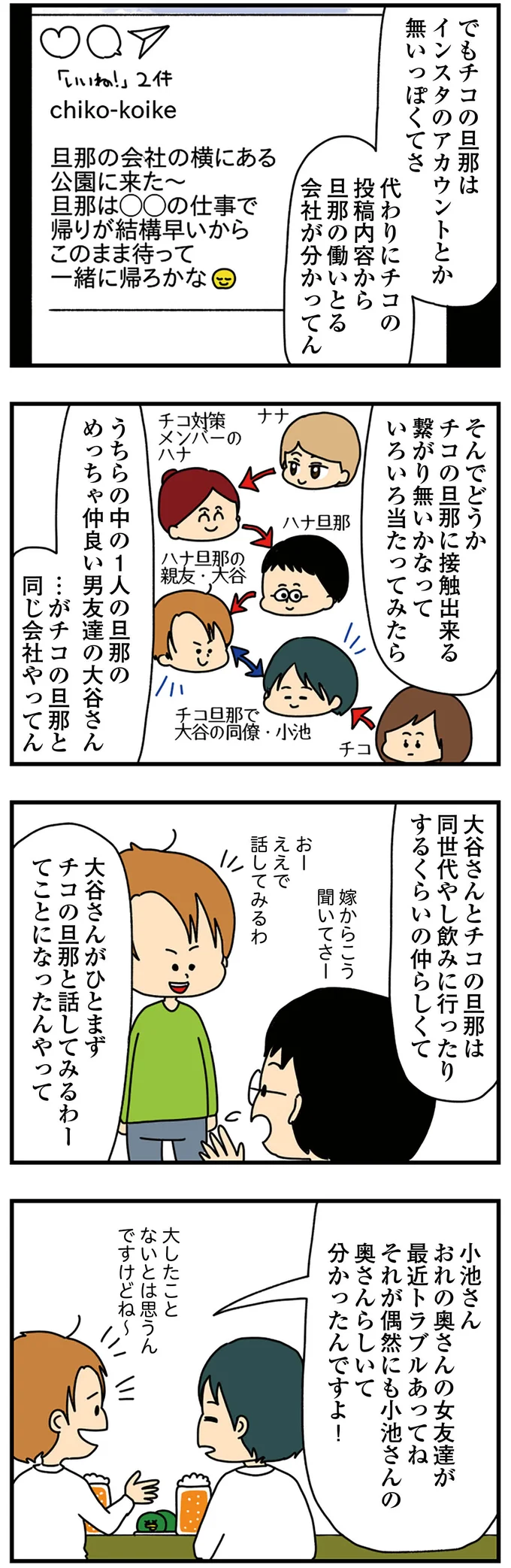 旦那さんに接触できないかな