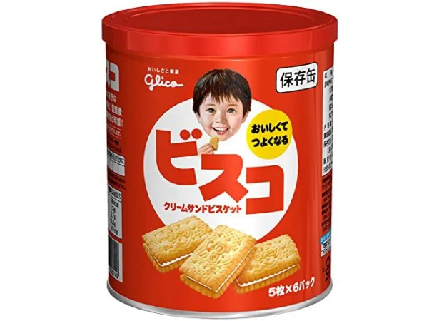 「ビスコ保存缶 30枚」(江崎グリコ)