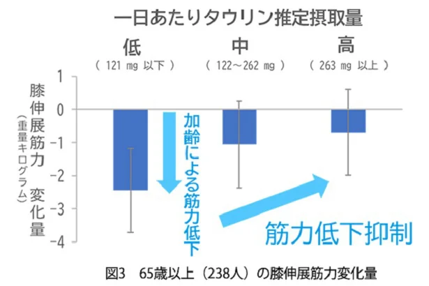 65歳以上（238人）の膝伸展筋力変化量