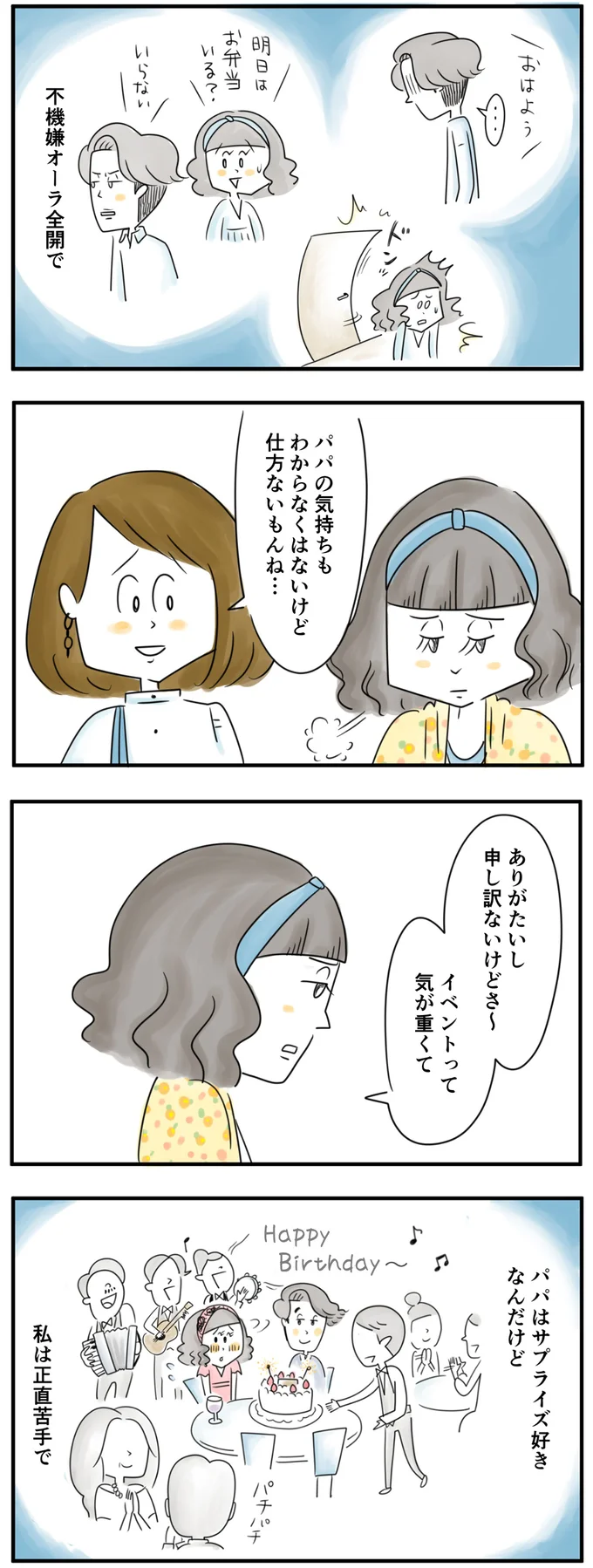   パパはサプライズ好きなんだけど