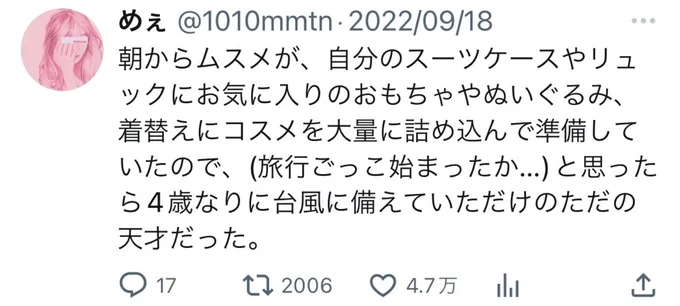 ママも脱帽!娘さんの天才的行動