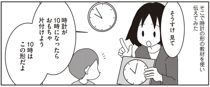 時計の形の教材を使い伝えてみた