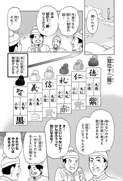 『角川まんが学習シリーズ 日本の歴史2 飛鳥朝廷と仏教 飛鳥～奈良時代』より