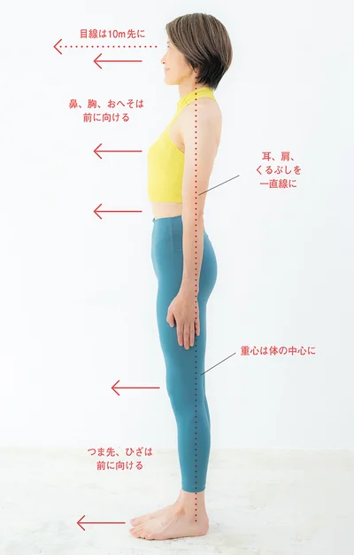 正しい姿勢をキープする