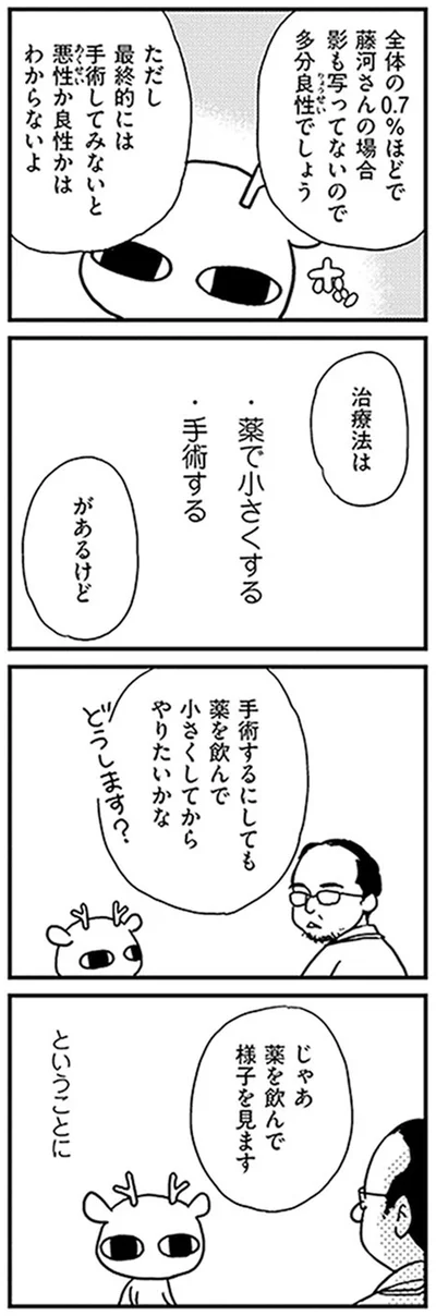 薬を飲んで様子を見ます
