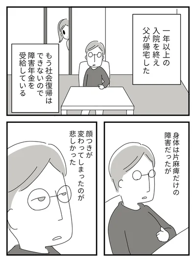 顔つきが変わってしまったのが悲しかった